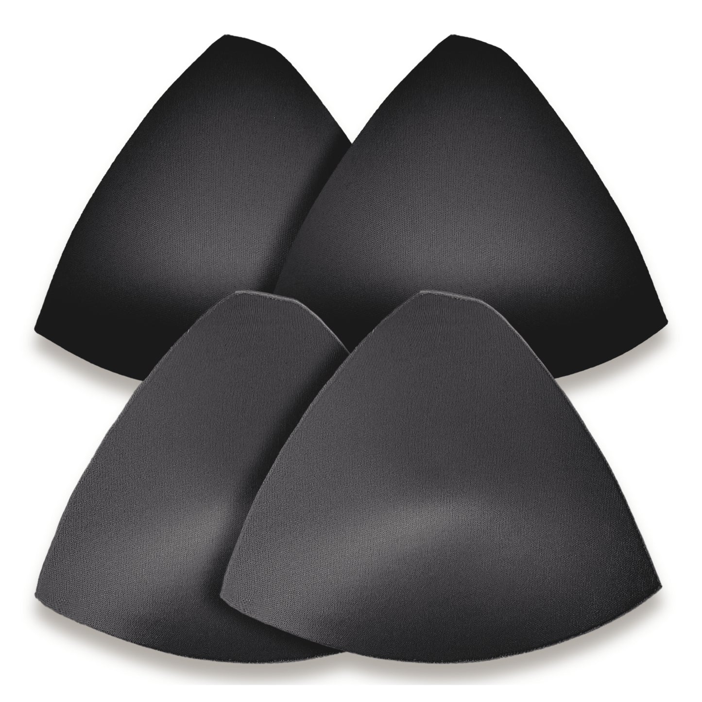 Almohadillas de inserción para copas de sujetador triangulares - Negro