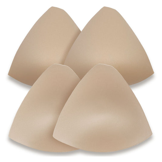 Almohadillas para copas de sujetador triangulares - Beige