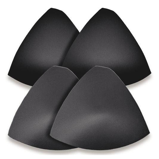 Triangle Bra Cup Insert Pads - Black